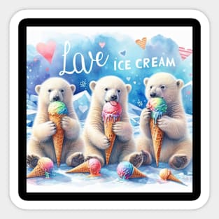 Cute Bears . Sticker